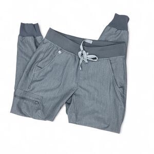Figs Zamora Jogger Scrub Pants Grey XS Petite Women’s Medical Uniform